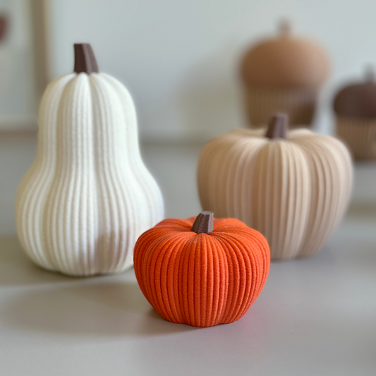 Trio de courges et citrouilles décoratives Douceur d’Automne