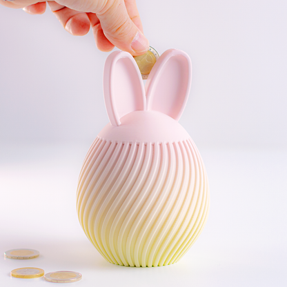 Tirelire Lapin Dégradé – Une tirelire unique pour les premières économies