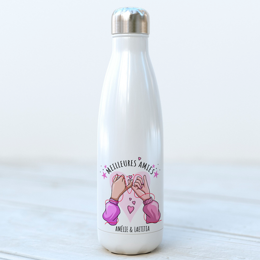 bouteille isotherme personnalisée meilleures amies avec prénoms