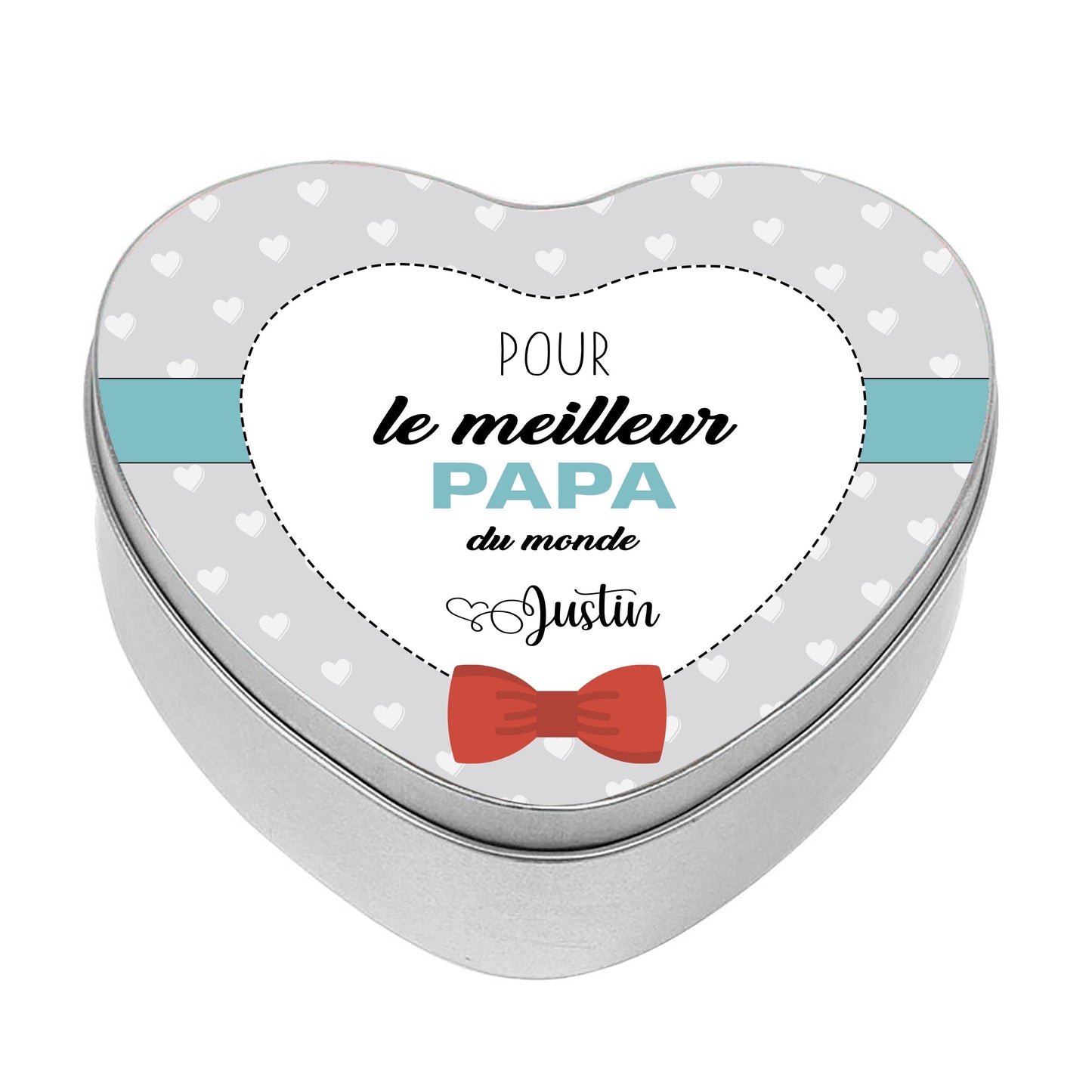 Boite personnalisée cookie meilleur papa prénom - idée cadeau