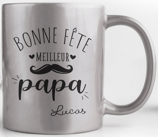 mug bonne fête papa personnalisable prénom cadeau fête des pères