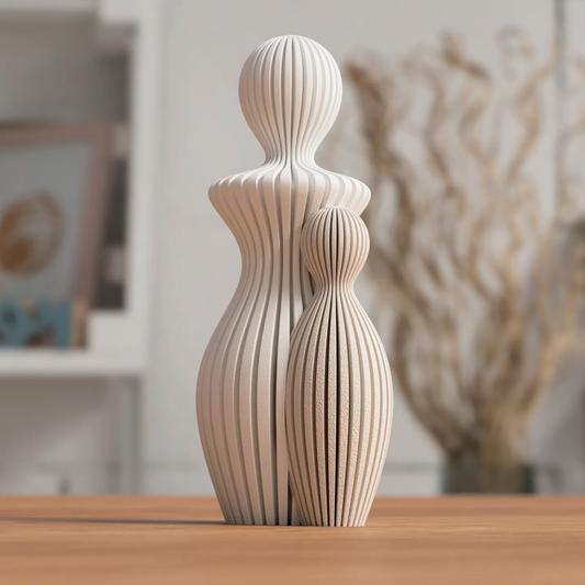 Sculpture décorative Maman et ses enfants – 1 à 4 enfants